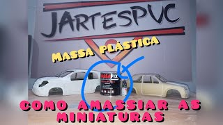 COMO APLICAR MASSA NAS MINIATURAS- ARTESANATO EM PVC #JARTESPVC