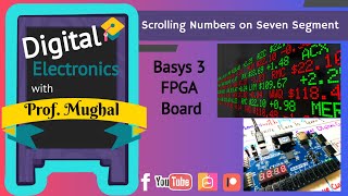 #29 How to scroll numbers on seven segment? ➠  Basys 3 FPGA Board | Verilog HDL