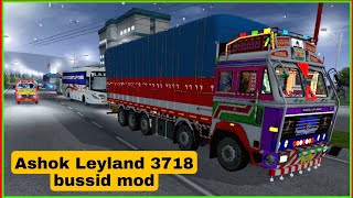 Ashok Leyland 3718 truck mod | bussid | bus simulator Indonesia | indian mod | 14 wheeler truck mod