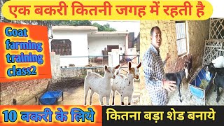 Bakri Ko Rahne Ke Liye Kitni Jagah Chahiye|Open Shed |Close Shed|GoatfarmingTraningClass2Vimalumrao