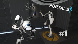 BOUNCY BOTS! | Portal 2 Co-op Playthrough w/ my brother #1