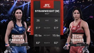 UFC 307: Esparza vs Pennington (UFC 5 Simulation)