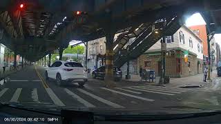 confused driver - citi bike on road - skippers - Vantrue N5 video