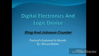 Practical of Ring And Johnson Counter [Marathi]