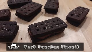 Dark Bourbon Biscuit | Home Made | Recipe