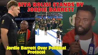 SIYA KOLISI STANDS BY JORDIE BARRETT!! #worldcup2023 #rugbyworldcup