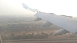 Smoggy Landing in Delhi - Jet Airways A330