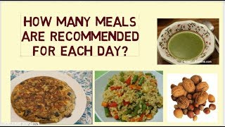 How many meals a day  are recommended