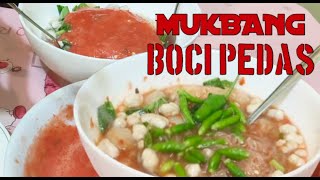 MUKBANG BAKSO ACI RAWIT UTUH//BAKSO ACI PEDAS NAMPOL