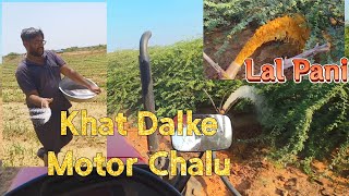 Lal Pani || खेत में खात डाल के मोटर चालू करदी || Farming Life