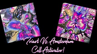 #307 Amsterdam Vs. Triart Cell Activator Part 2! Surprising results! Fluid Art/ Pour Painting