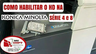 Como habilitar o hd na konica minolta.