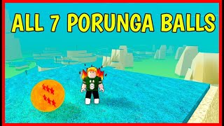 ALL PORUNGA DRAGON BALL LOCATIONS in Dragon Ball LEGENDARY FORCES [ NAMEK ] Roblox