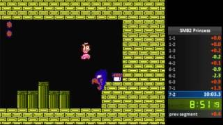 Super Mario Bros. 2 Princess Only Speedrun 9:46