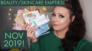 BEAUTY EMPTIES FOR NOVEMBER 2019