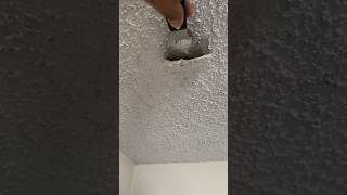 Removing Ceiling Texture: How To! #construction #generalcontractor