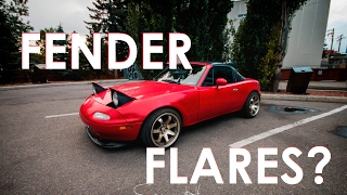 DIY MIATA TURBO KIT !!! FENDER FLARE INSTALL