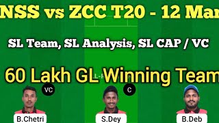 NSS vs ZCC dream11 team |NSS vs ZCC assam t20 dream11 team|nss vs zcc dream11 team today