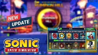 🎃*NEW* Halloween Update (PUMPKIN HILL)👻 - Sonic Speed Simulator