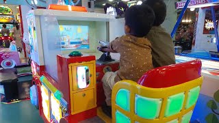 FIRE ENGINE Game in Mall | Kids Playing FIRE ENGINE Game in Y Mall, Thriprayar | Fire Truck