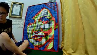 Rubik's Cube Mozaic #3: Najwa Shihab