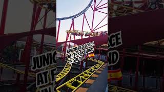 Junior Red Force UHD off ride POV in ferrari land in salou - spain #themepark #rollercoaster #ride