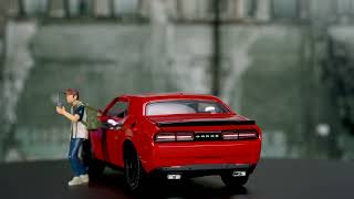 2015 Dodge Challenger SRT with Glenn Diecast figure "The Walking Dead"