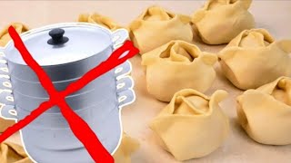 ПОЧЕМУ я раньше так не готовила МАНТЫ с мясом БЕЗ МАНТОВАРКИ-МАНТЫ на СКОВОРОДЕ?🤔