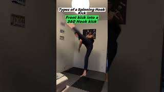 Types of a Spinning hook kick🔥🥋#martialarts #shorts