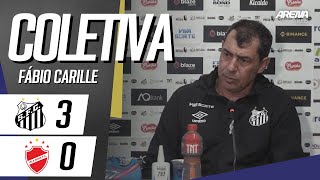 COLETIVA FÁBIO CARILLE | AO VIVO | Santos 3 x 0 Vila Nova - Brasileirão Série B 2024