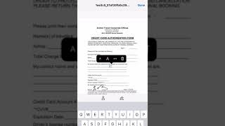 Credit Authorization Form Sign & Fill Electronically