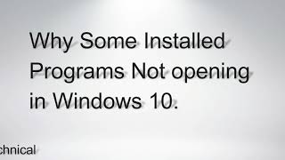 Why Installed software not opening in windows 10 [Fixed] | Fix software not opening