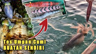 Tes Umpan Cumi, Mana Yang Jago ? Mancing Cumi Karang Pinggiran