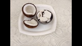 Easiest way to remove coconut shell in 2 minutes | 2 मिनिट मे फ्रेश नारियाल क़ैसे छीलें