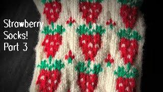 How to KNIT STRAWBERRY SOCKS | Full Knitting Tutorial Part 3