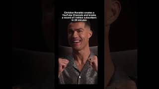 Will Christian over take Mr Beast? Christian Ronaldo creates a YouTube Channel 1 million subscribers