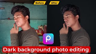 Black background photo editing 🤯😱 || background background photo editing in PicsArt