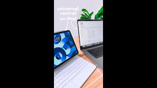 Using Universal Control with iPad #shorts