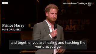 Invictus Games  Prince Harry and Meghan join opening ceremony in the Netherlands   BBC News