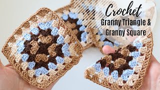 How To Crochet A Granny Triangle And Granny Square