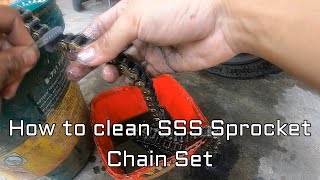 How to clean SSS Sprocket Chain | Suzuki Raider 150FI | Racing Boy Concept