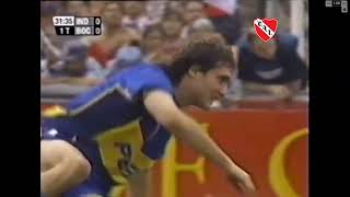 APERTURA 2002 INDEPENDIENTE VS BOCA PLANCHA DE EXPULSIÓN DE CASTAÑO SUAREZ, MÍNIMO PRIMER AMARILLA