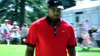 Tiger Woods High Fives Fans At Firestone