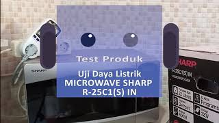 Simak test pemakaian daya listrik Microwave Sharp R 25C1 S IN