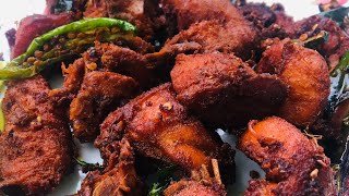 Easy chicken fry recipe/ Spicy chicken fry/ by channu kitchen