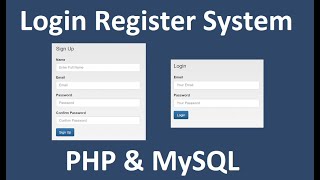 Login and Register System with PHP & MySQL - PHP Tutorial