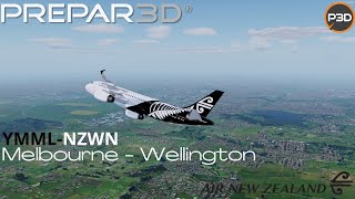 [P3D V5.1] l FsLabs A320 l Melbourne - Wellington l Full flight Vatsim