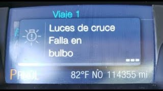 Cambiar bulbo, luces de cruce ford focus 2013