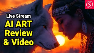 AI Art Review & Video - Live Stream - Join me & Have Fun