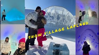 HAMİLEYKEN GEZİYORUZ PART5👶🏼 BUZDAN YAPILMIŞ OTELDE KALMAK? SNOW VİLLAGE LAPLAND HOTEL VLOG🥶